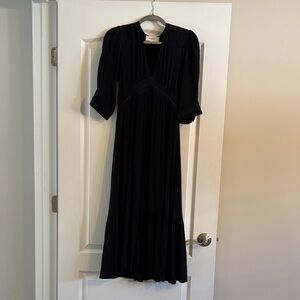 Ba&sh Elegant Black Midi Dress